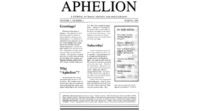 Aphelion by Thomas Sawyer (Vol 1) - Magic Ebooks