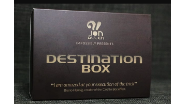 Destination Box by Jon Allen - Destination Box by Jon Allen -