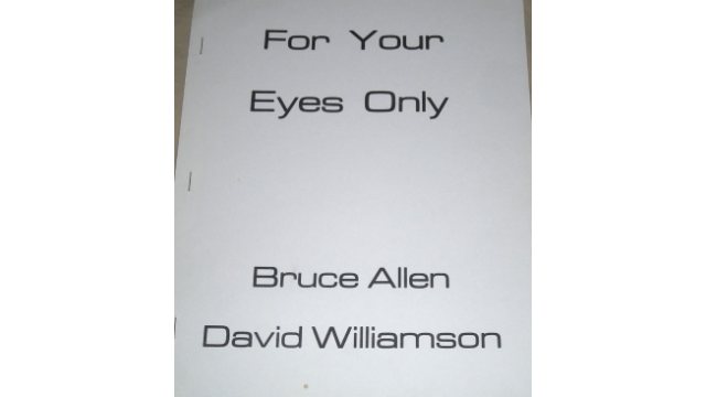 For Your Eyes Only by David Williamson & Bruce Allen - Magic Ebooks