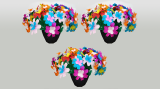 3 FLOWER POTS FROM FRAME by Tora Magic 3 FLOWER POTS FROM FRAME by Tora Magic