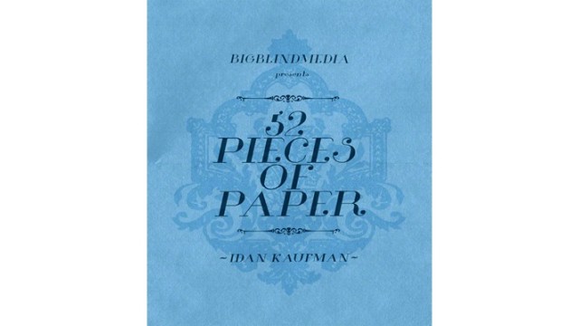 52 Pieces Of Paper by Idan Kaufman 52 Pieces Of Paper by Idan Kaufman
