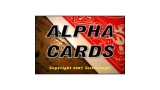 Alpha Cards by Jesse Feinberg Alpha Cards by Jesse Feinberg