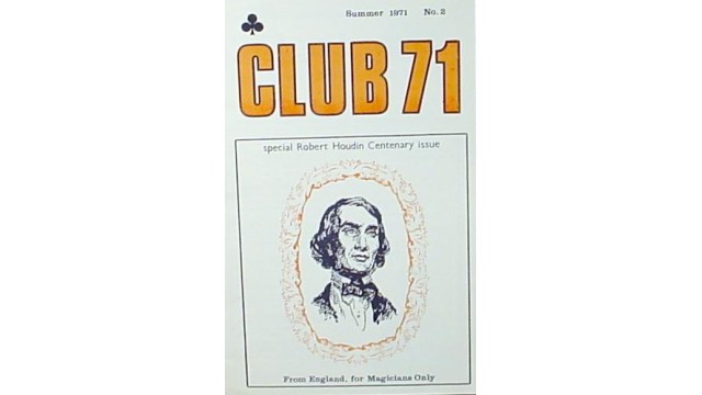 Club 71 Magic Magazine Club 71 Magic Magazine