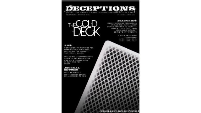 Deceptions Vol.3 - The Cold Deck by Daniel Madison Deceptions Vol.3 - The Cold Deck by Daniel Madison