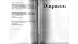 Diapason by Patrick G. Redford Diapason by Patrick G. Redford