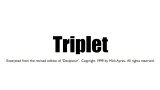 Triplet by Mick Ayres Triplet by Mick Ayres