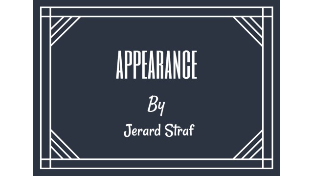Appearance by Jerard Straf Appearance by Jerard Straf