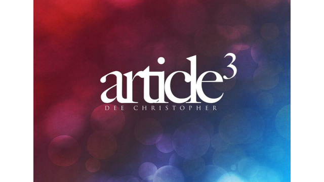 Article3 by Dee Christopher Article3 by Dee Christopher