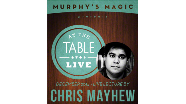 At The Table Live Lecture Chris Mayhew At The Table Live Lecture Chris Mayhew