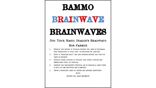 Bammo Brainwave Brainwaves by Bob Farmer Bammo Brainwave Brainwaves by Bob Farmer