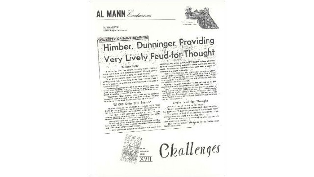 Challenges by Al Mann Challenges by Al Mann