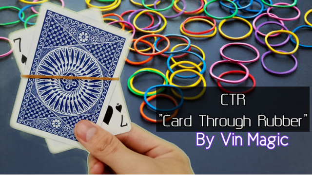 Ctr (Card Through Rubber) by Vin Magic Ctr (Card Through Rubber) by Vin Magic