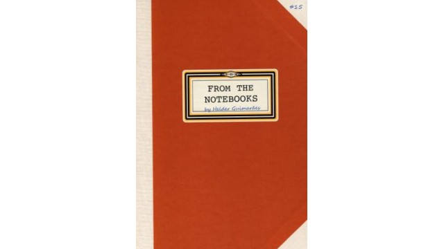 From the Notebooks by Helder Guimaraes #11 From the Notebooks by Helder Guimaraes #11