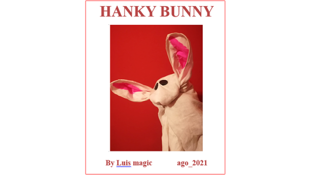 Hanky Bunny by Luis Magic Hanky Bunny by Luis Magic