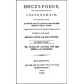Hocus Pocus Or The Whole Art Of Legerdemain In Perf by Henry Dean