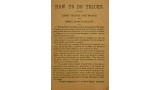 How To Do Tricks by A. Anderson How To Do Tricks by A. Anderson