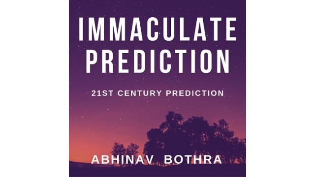 Immaculate Prediction by Abhinav Bothra Immaculate Prediction by Abhinav Bothra