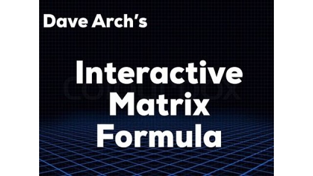 Interactive Matrix Formula by Dave Arch Interactive Matrix Formula by Dave Arch