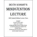Mindvention 2009 Lecture Notes by Devin Knight