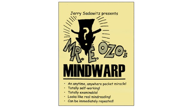Mindwarp by Jerry Sadowitz Mr E Ozo Mindwarp by Jerry Sadowitz Mr E Ozo