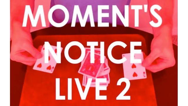 Moment's Notice Live 2 by Cameron Francis Moments Notice Live 2 by Cameron Francis
