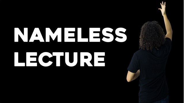 Nameless Lecture by Bernardo Sedlacek Nameless Lecture by Bernardo Sedlacek