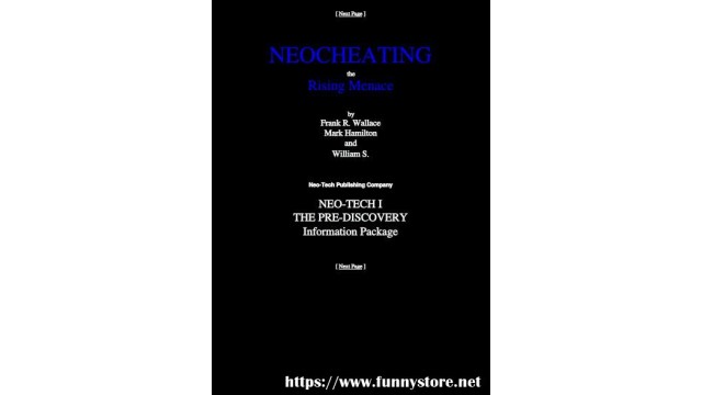Neocheating by Frank R Wallace Neocheating by Frank R Wallace