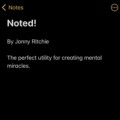 Noted! by Jonny Ritchie