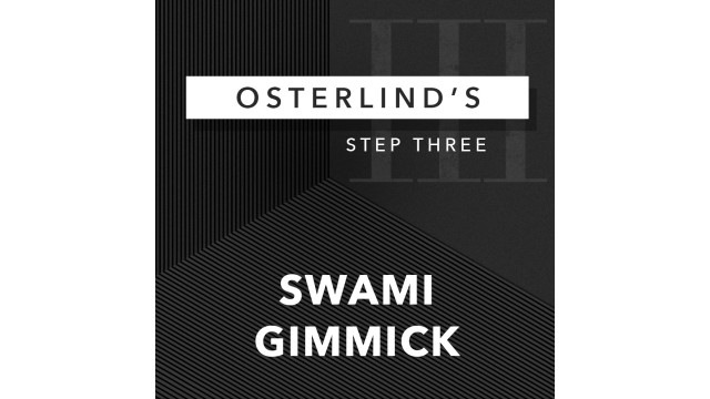 Osterlind's 13 Steps Volume 3: Swami Gimmick by Richard Osterlind Osterlinds 13 Steps Volume 3: Swami Gimmick by Richard Osterlind
