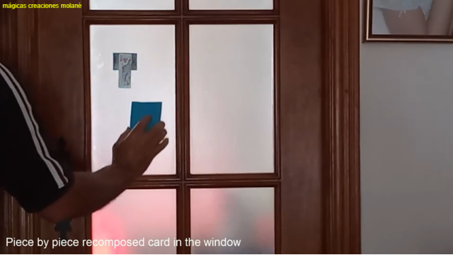 Piece - Piece Recomposed Card In The Window by Salvador Molano Olivera Piece - Piece Recomposed Card In The Window by Salvador Molano Olivera