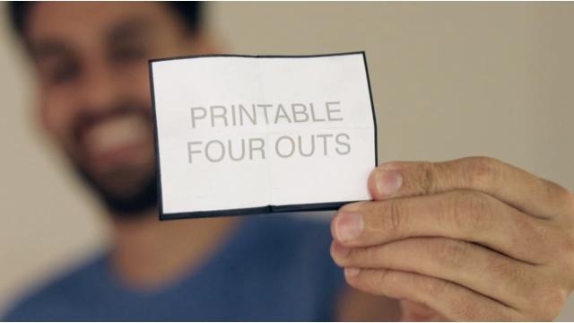 Printable Four Outs by Blake Vogt Printable Four Outs by Blake Vogt
