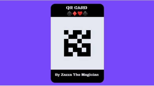 Qr Card (Video+Extra) by Zazza The Magician Qr Card (Video+Extra) by Zazza The Magician