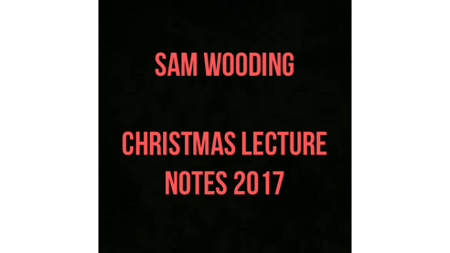 Sam Wooding 2017 Christmas Notes Sam Wooding 2017 Christmas Notes