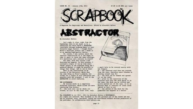 Scrapbook Issue 3 by Alexander De Cova Scrapbook Issue 3 by Alexander De Cova