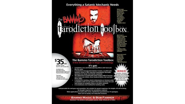 Tarodiction Toolbox by Bob Farmer Tarodiction Toolbox by Bob Farmer