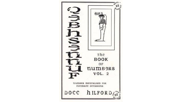 The Book Of Numbers Vol. 2 by Docc Hilford The Book Of Numbers Vol. 2 by Docc Hilford