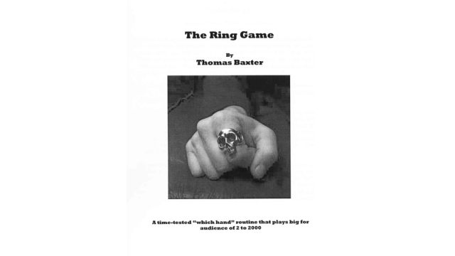 The Ring Game by Thomas Baxter The Ring Game by Thomas Baxter
