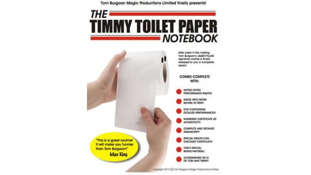 Timmy Toilet Paper Notebook by Tom Burgoon Timmy Toilet Paper Notebook by Tom Burgoon