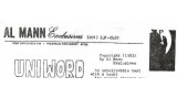 Uniword by Al Mann Uniword by Al Mann