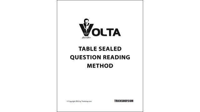 Volta Table Sealed Question Reading Method by Burling Hull Volta Table Sealed Question Reading Method by Burling Hull