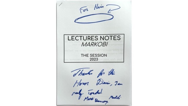 Lecture Notes The Session 2023 by Markobi - Magic Ebooks Lecture Notes The Session 2023 by Markobi - Magic Ebooks