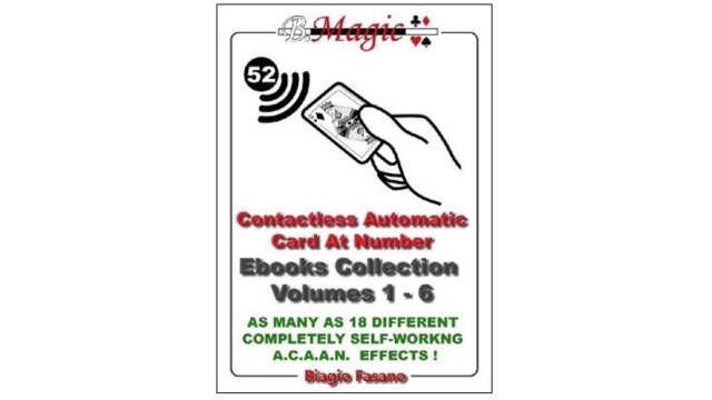 Biagio Fasano - Contactless Automatic Card At Number Bundle: Volumes 1-6 - Magic Ebooks Biagio Fasano - Contactless Automatic Card At Number Bundle: Volumes 1-6 - Magic Ebooks