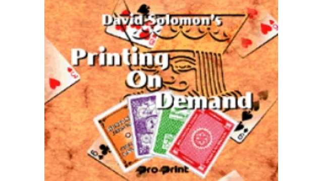 Printing on Demand by David Solomon - Card Tricks
