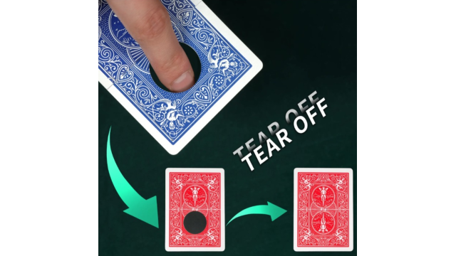 Color-changing black hole by WZ - Card Tricks