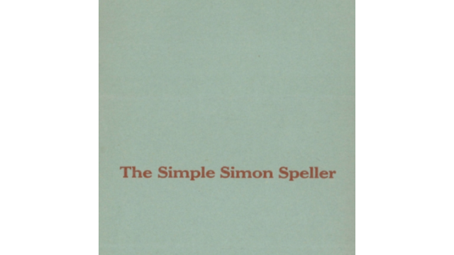 Stewart James - The Simple Simon Speller - Magic Ebooks