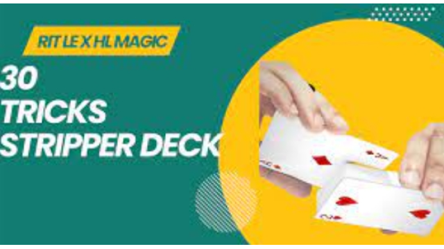 RIT LE X HL MAGIC - 30 TRICKS STRIPPER DECK - Card Tricks