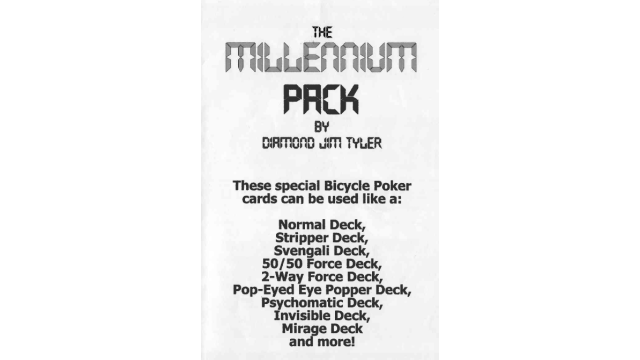 Diamond Jim Tyler - The Millenium Pack (Booklet) - Magic Ebooks Diamond Jim Tyler - The Millenium Pack (Booklet) - Magic Ebooks