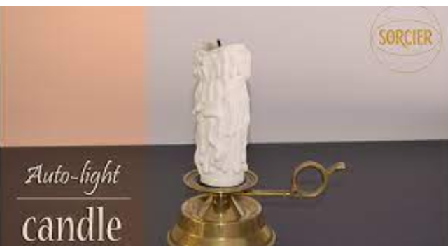 Auto-light Candle with Remote Control by Sorcier Magic - Magic DVDs Auto-light Candle with Remote Control by Sorcier Magic - Magic DVDs