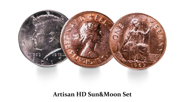 Artisan HD Sun & Moon Set By TCC MAGIC - Money & Coin Tricks Artisan HD Sun & Moon Set By TCC MAGIC - Money & Coin Tricks