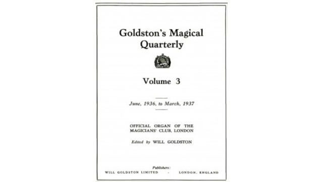 Goldstons Magical Quarterly (Vol.3) - 2026